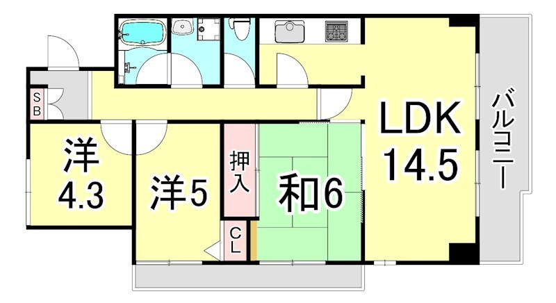 レジェンダリー小松の間取り