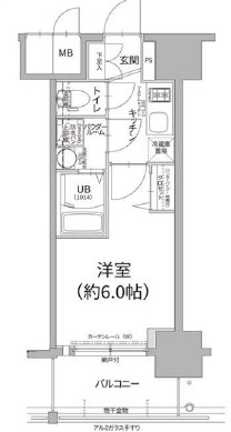 エスリード難波ザ・プレミアの間取り