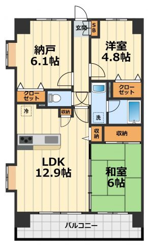 【間取り】 | ライオンズシティ大和