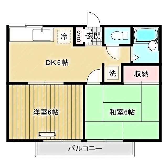 エステート川口の間取り