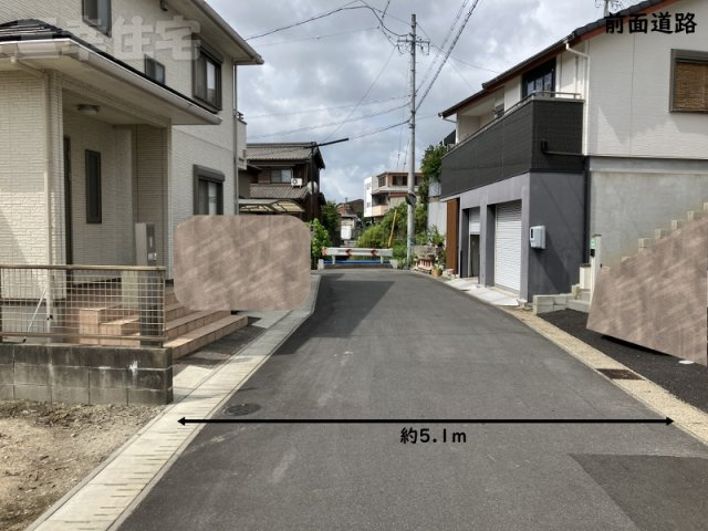 碧南市中山町 2号棟の前面道路含む現地写真|前面道路