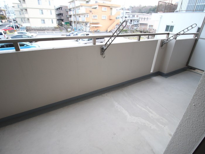箕浦マンションのバルコニー