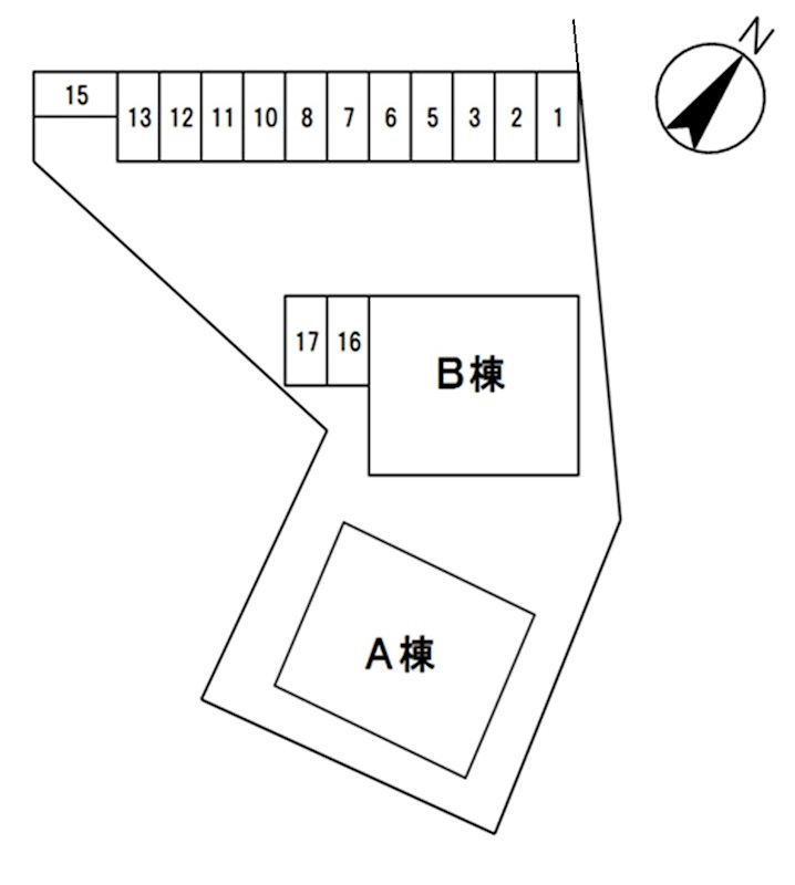 ボア・ラヴィーヌ Aの区画図
