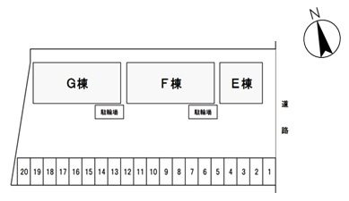 パインパレス Eの区画図