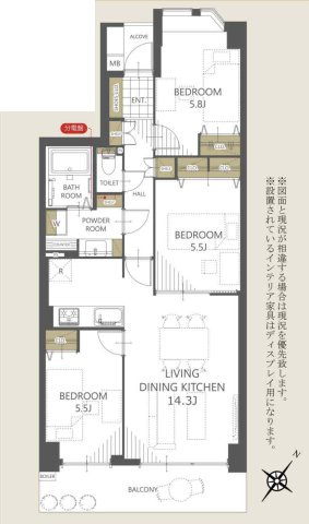 【間取り】 | サンマンションアトレ北本