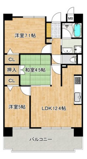 【間取り】 | ＡＰＡガーデンパーク上野芝 | 【２０２４年４月リフォーム歴有】内覧予約は当日から承っております！お気軽にお問い合わせ下さいませ♪