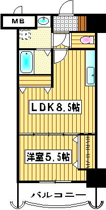 【間取り】 | ロイヤル天神東