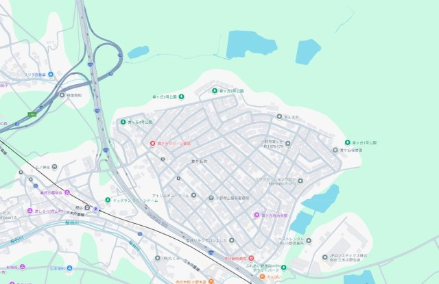 小野市育ケ丘町　第9期　新築一戸建ての地図