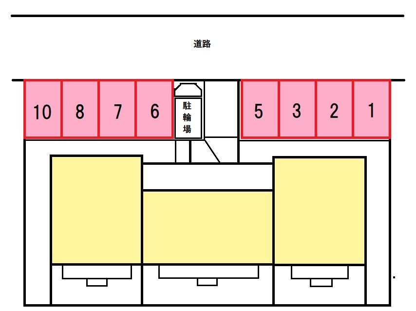 エスパシオの駐車場