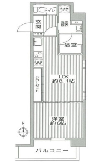 サンレムート江坂eastの間取り