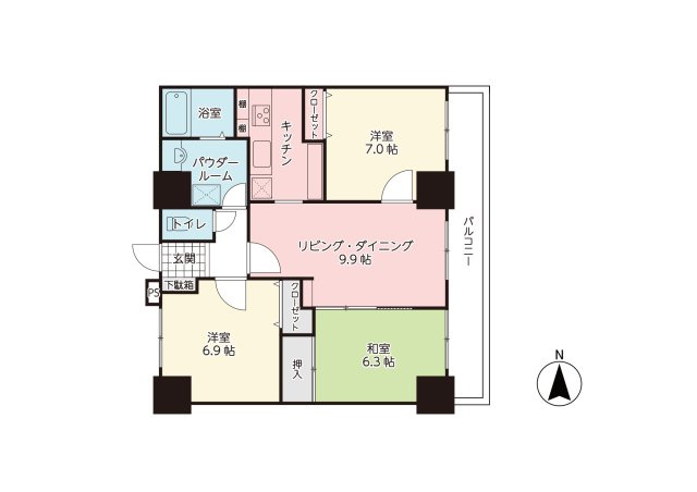 【間取り】 | スカイタワー41