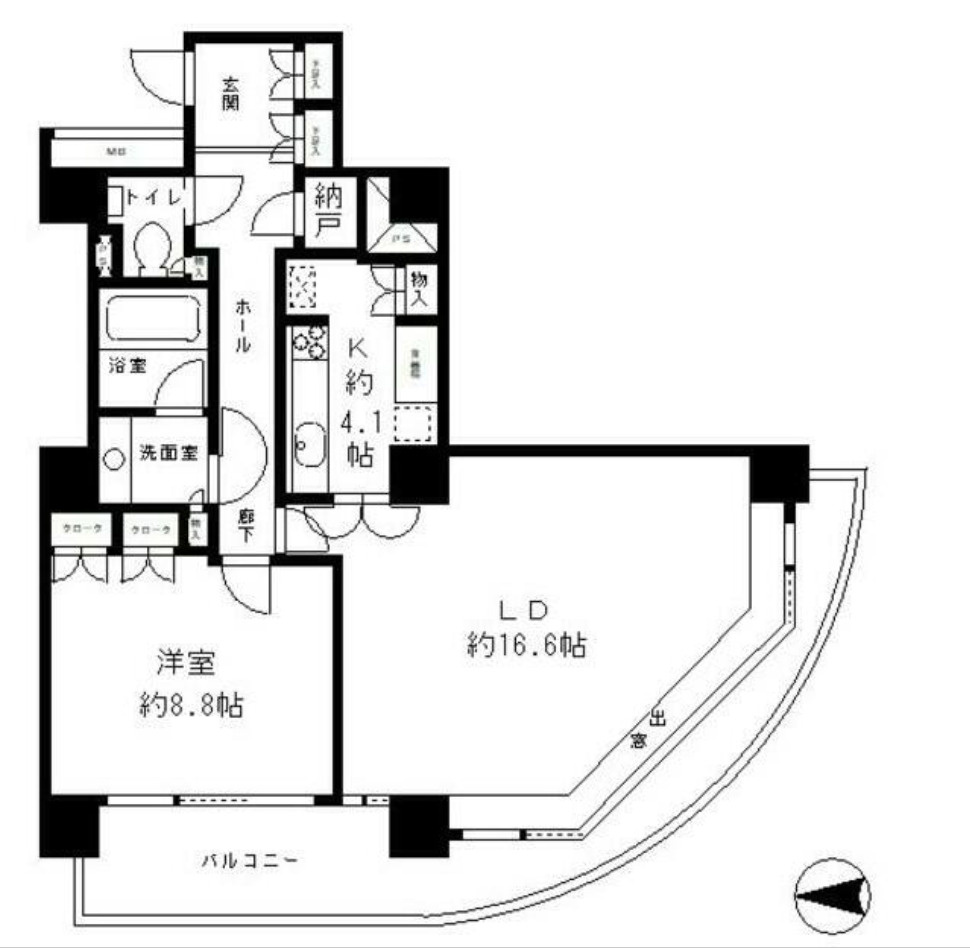 リバーポイントタワーの間取り
