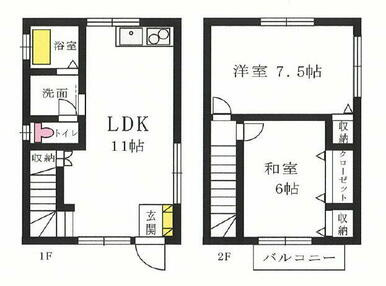 レインボータウン松ノ本Ⅰの間取り