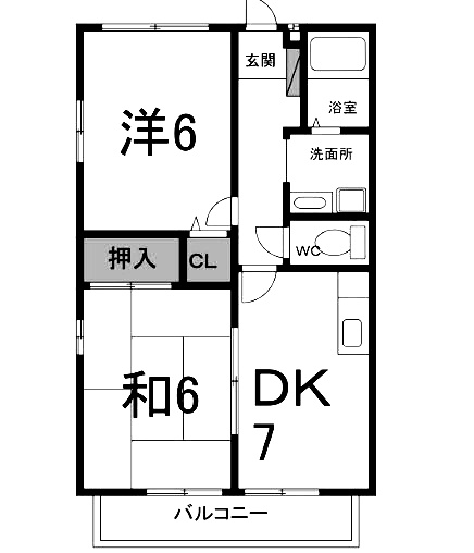 エザンス中谷の間取り