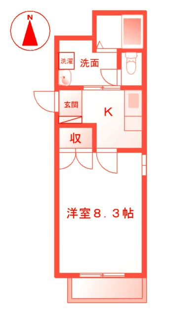 藤沢市藤沢２丁目の賃貸マンションの間取り