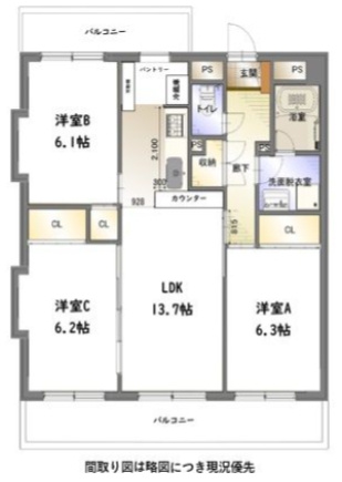 【間取り】 | セジュールスワン