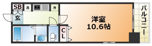 レジディア三宮東の間取り