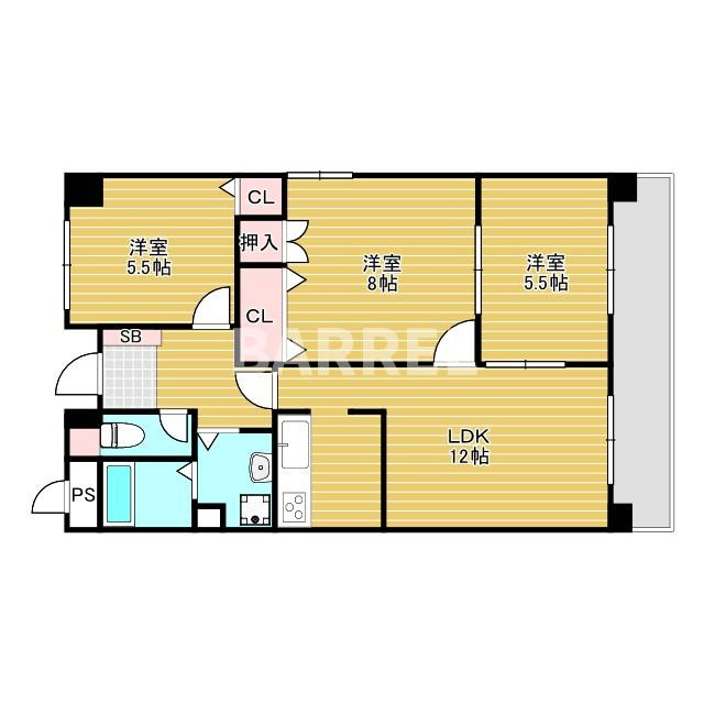 アビタシオンⅢの間取り