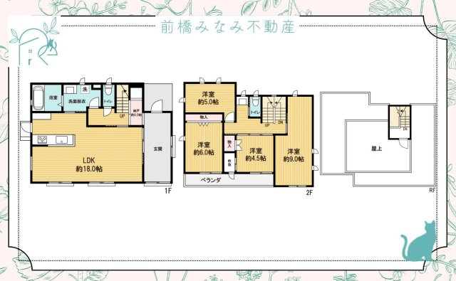【中古】邑楽郡大泉町大字吉田　４LDK＋Sの間取り
