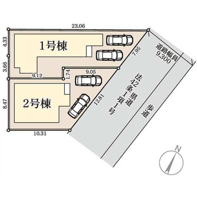 合志市幾久富第五の区画図