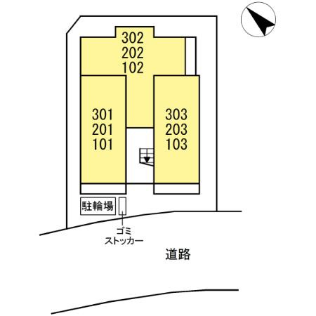GRAND湘南 A棟の区画図