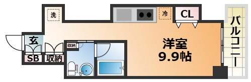 レジディア神戸磯上の間取り