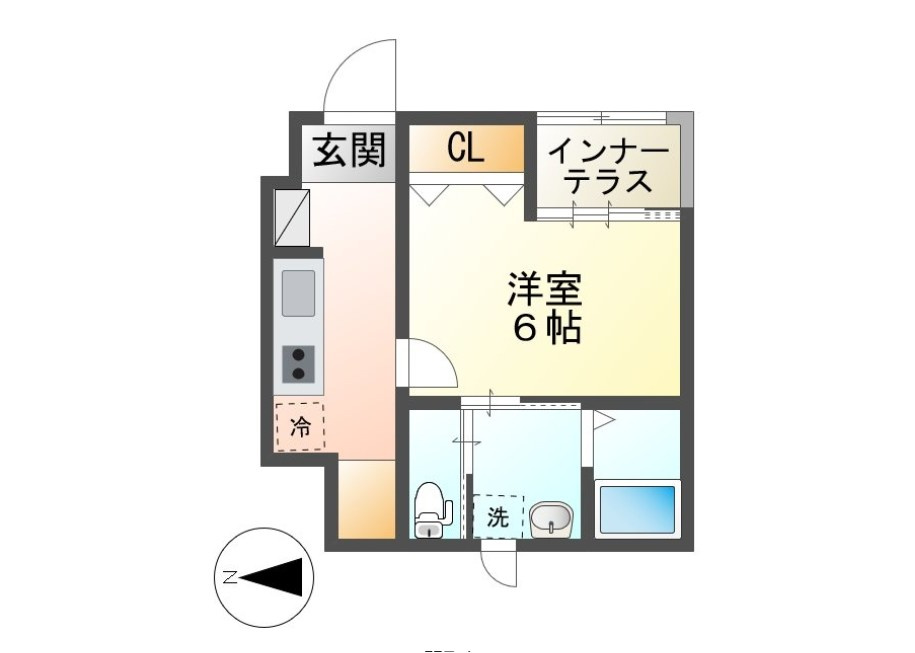 ティーズ　シャルパンティエの間取り