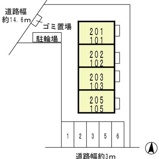 【区画図】 | ハイツＫＡＺＵ