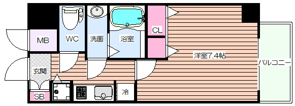 【間取り】 | アドバンス新大阪Ⅵビオラ