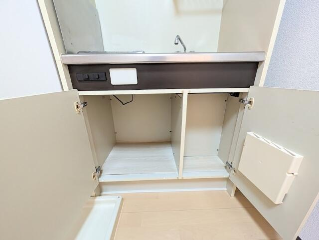 ヤマザキマンションの収納|キッチン（株）収納内部