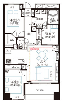 ライオンズプラザ西大島駅前の間取り