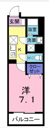 ノ・メール　マサキの間取り