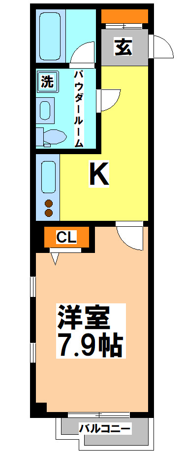 三鷹市下連雀３丁目の賃貸マンションの間取り