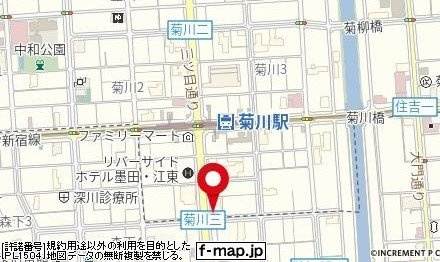 ファーストプレイス菊川の地図