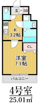 フィアスコート白鷺駅前の間取り