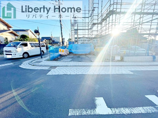 水戸市白梅1期　新築戸建の駐車場