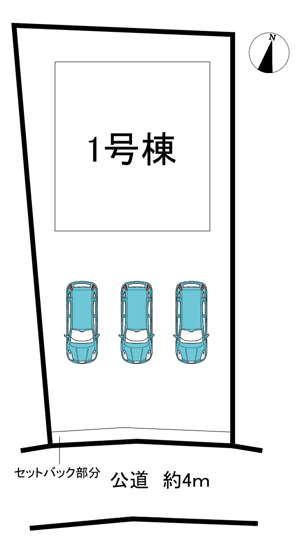 常滑市阿野町3丁目　全1棟の区画図|全1区画分譲地♪
