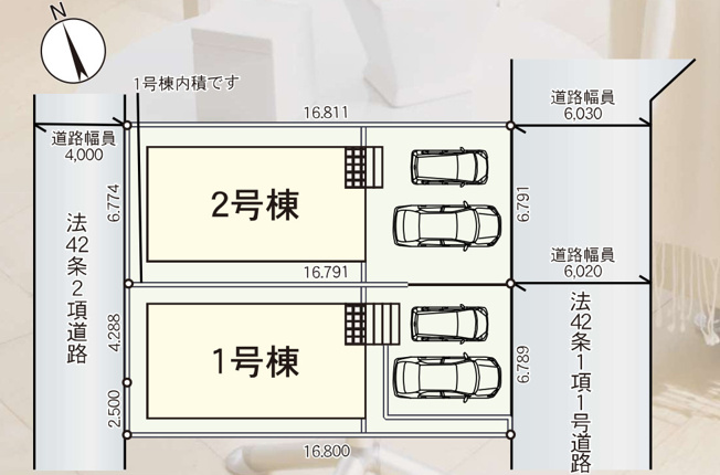 【区画図】 |  北本市宮内第3　CRADLE  GARDEN　新築戸建　全2棟　2号棟