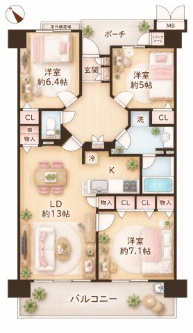 トーカンジェネラス香里丘ステラシティの間取り|間取り図はいかがですか？ご希望を叶える間取りですか？リビングの広さは？水回りの位置は？カウンターキッチン？など色々な情報が集約されています。弊社ではリフォームなどのご相談も承っております。