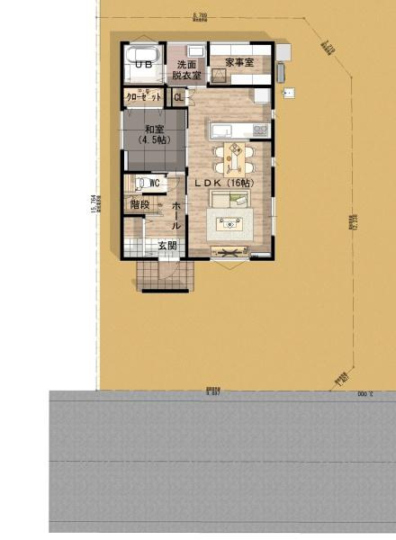 横田Ⅱ　SW新築の区画図|※配置図は、イメージです。※図面と現況が異なる場合は現況を優先させていただきます。