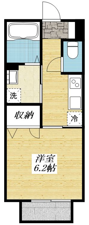 Village Kazn一番館の間取り