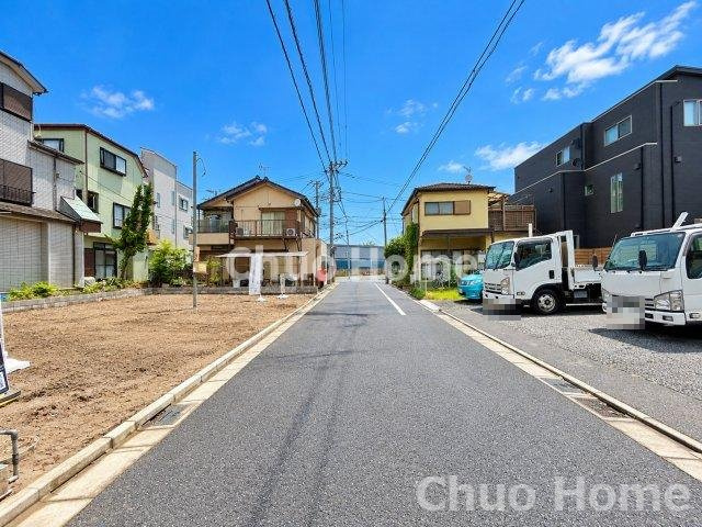 江戸川区大杉4丁目新築分譲住宅の前面道路含む現地写真|前面道路