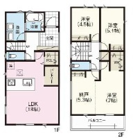 名古屋市港区本宮町2丁目37-14【仲介手数料無料】新築一戸建て　3号棟の画像
