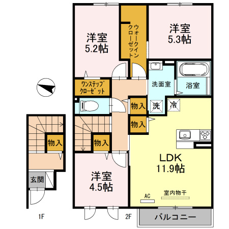 エクセル加太の間取り