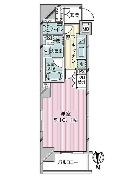 パレステージ大島の間取り