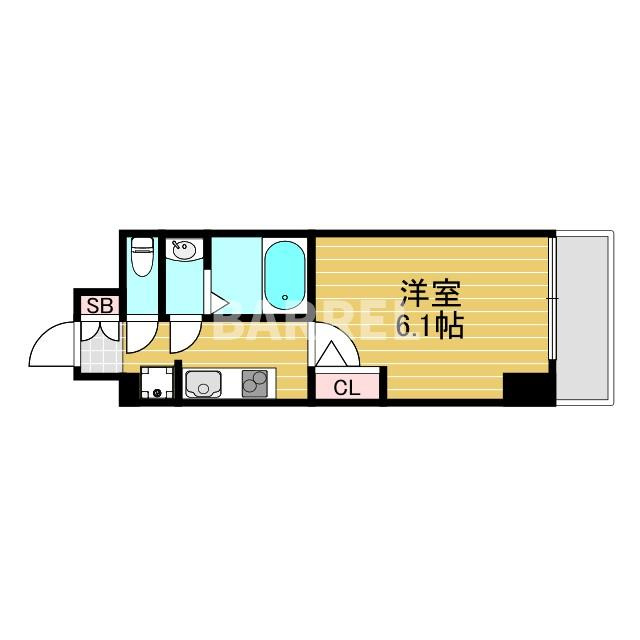 エムブイインプ新大阪の間取り