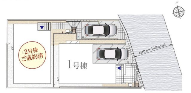 調布市柴崎2丁目 京王線 つつじヶ丘駅 新築戸建の区画図