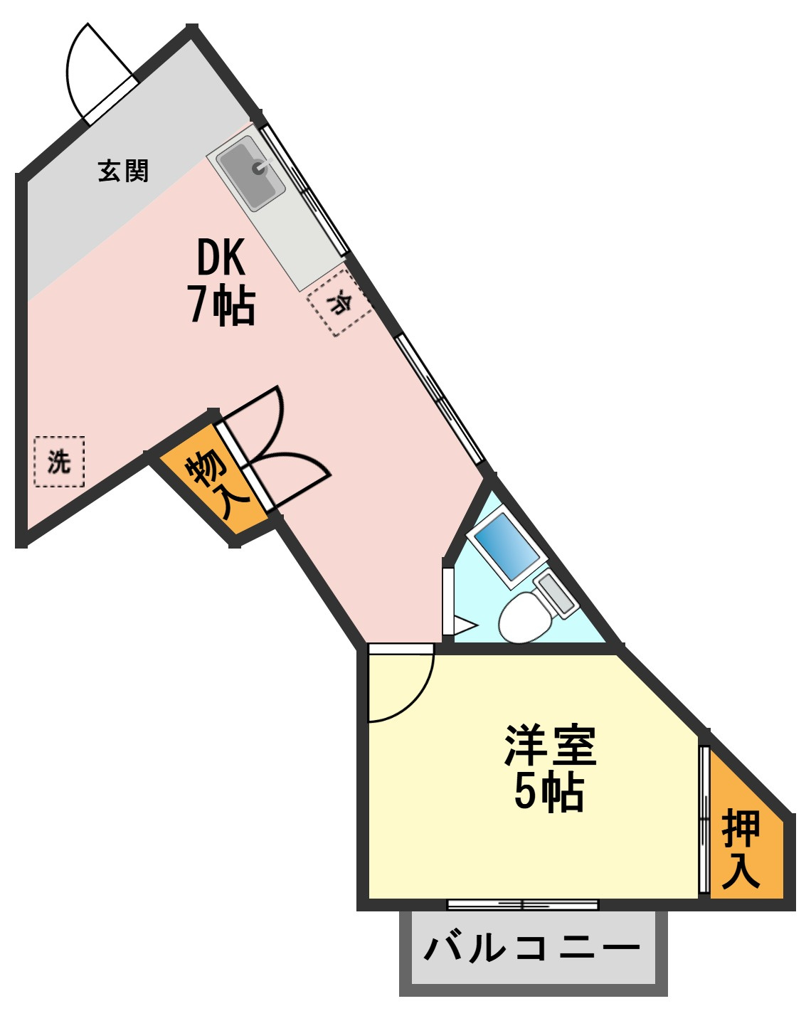 フジビレッジビルの間取り