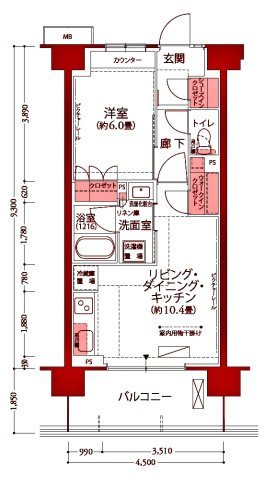 【間取り】 | フロール横浜井土ヶ谷