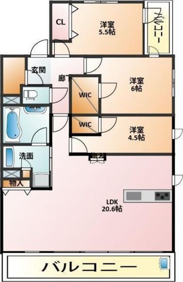 【間取り】 | プレサンスロジェ四日市諏訪町Ⅱ